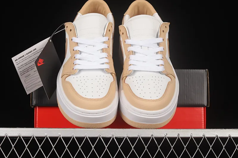 All categories Air Jordan Jordan series basketball shoes Air Jordan 1 Low Air Jordan 1 Elevate Low SE "Wolf Grey" Little AJ thick-soled retro basketball shoes DH7004-102